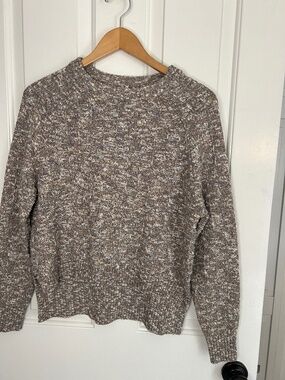 Hello Nite marled textured knit crew neck sweater - XS